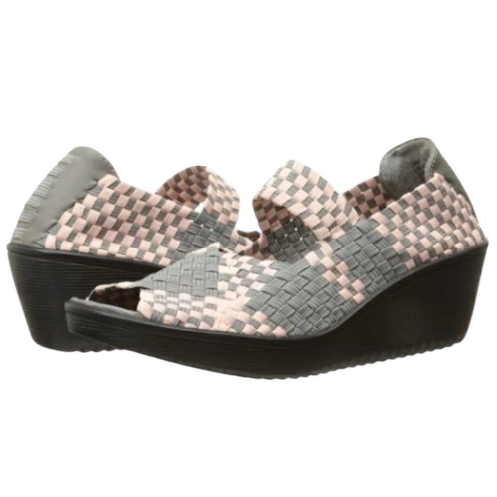 Baretraps Umma Mary Jane Wedge Comfort Womens Shoes Multicolor Casual Woven